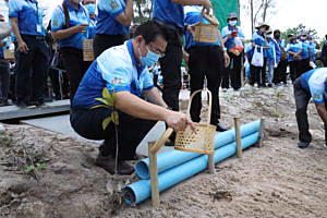 โรงไฟฟ้าบีแอลซีพีสนับสนุนพันธุ์ปูม้า-จำนวน-200,000-ตัว-เนื่องในวันทะเลโลก-ปีที่-7-จัดโดยสำนักงานสำนักงานทรัพยากรทางทะเลและชายฝั่งที่-1